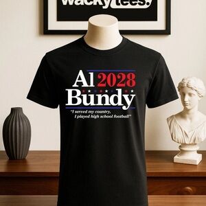 Al Bundy 2028 Campaign Parody Married with Children 80s 90s Graphic Tee Shirt